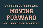 Moving Forward - Slab Serif Fonts, a Slab Serif Font by Crump Hand (Thumbnail 2 of 8)