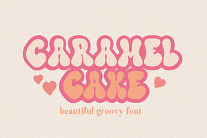 Caramel Cake Beautiful Groovy Font