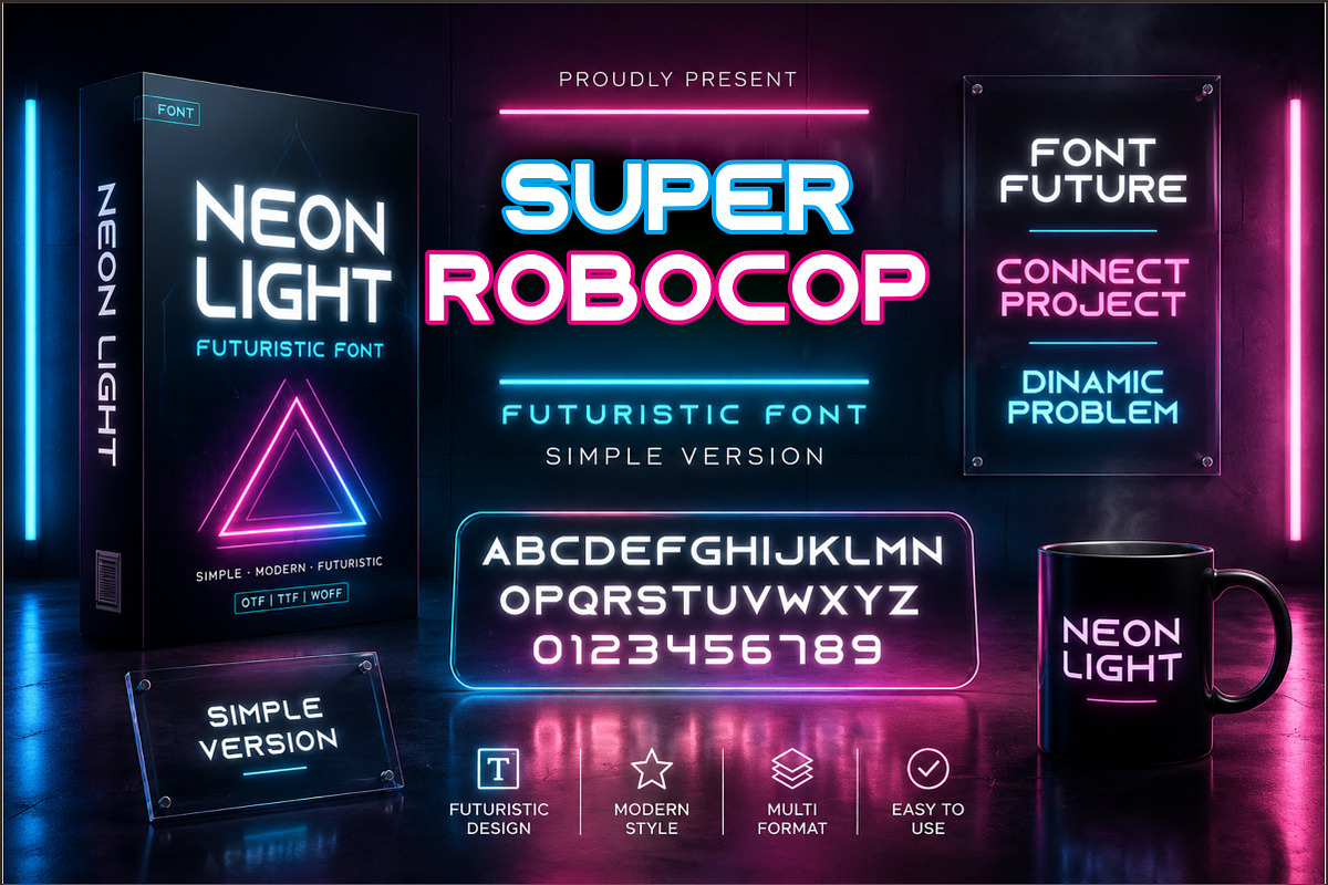 Super Robocop, a Sans Serif Font by Limited.studio (Photo 2 of 6)