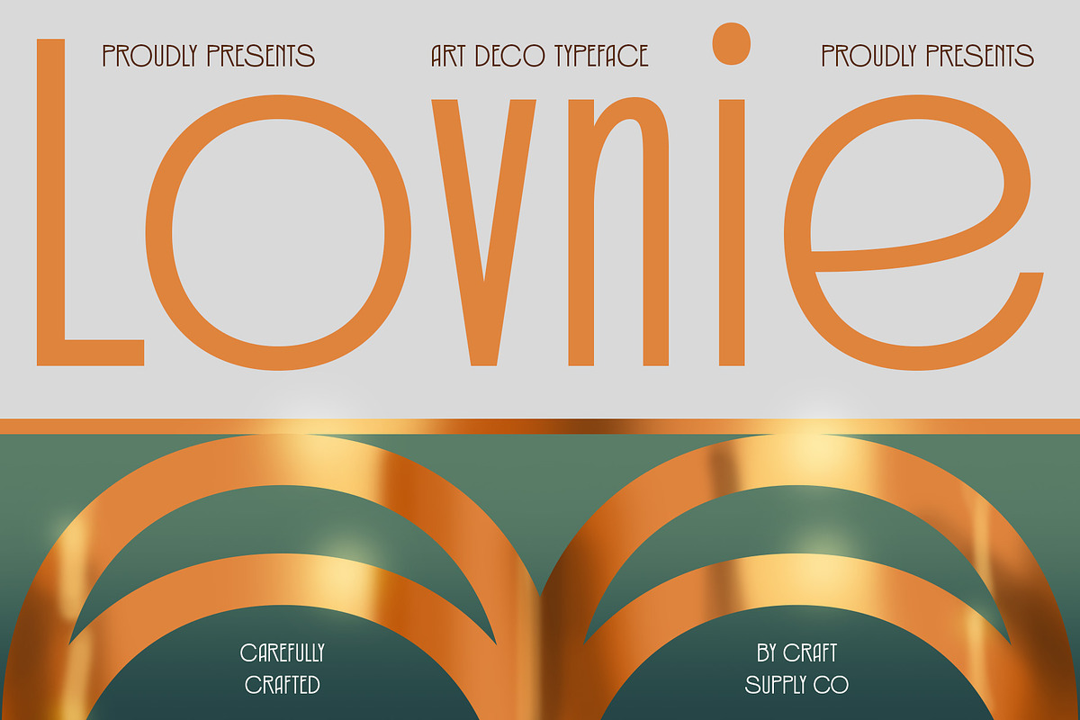 Lovnie – Art Deco Font, a Sans Serif Font by Craft Supply Co. (Photo 1 of 8)