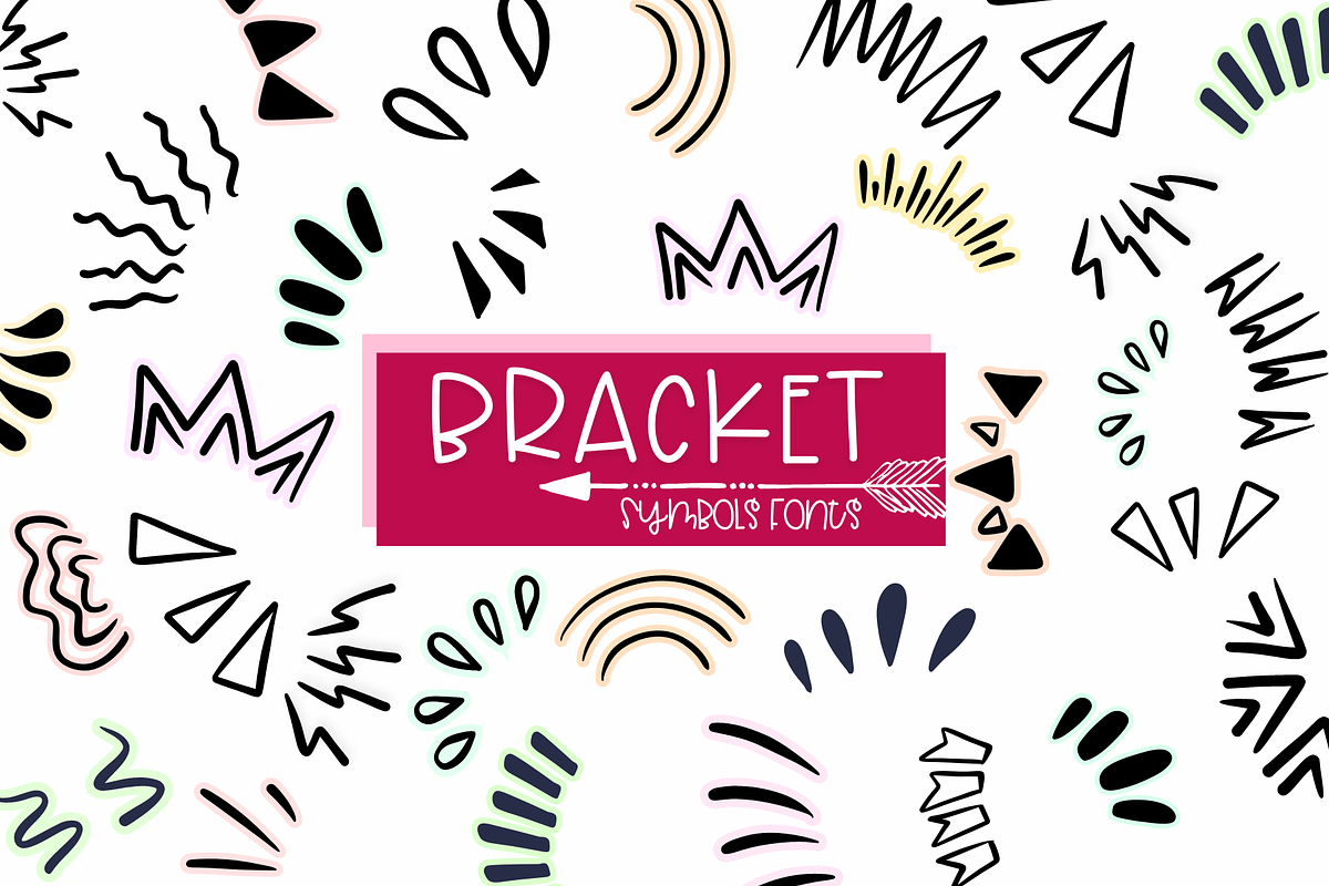 Bracket| Symbols Fonts, a Symbol Font by Sirinart (Photo 1 of 6)