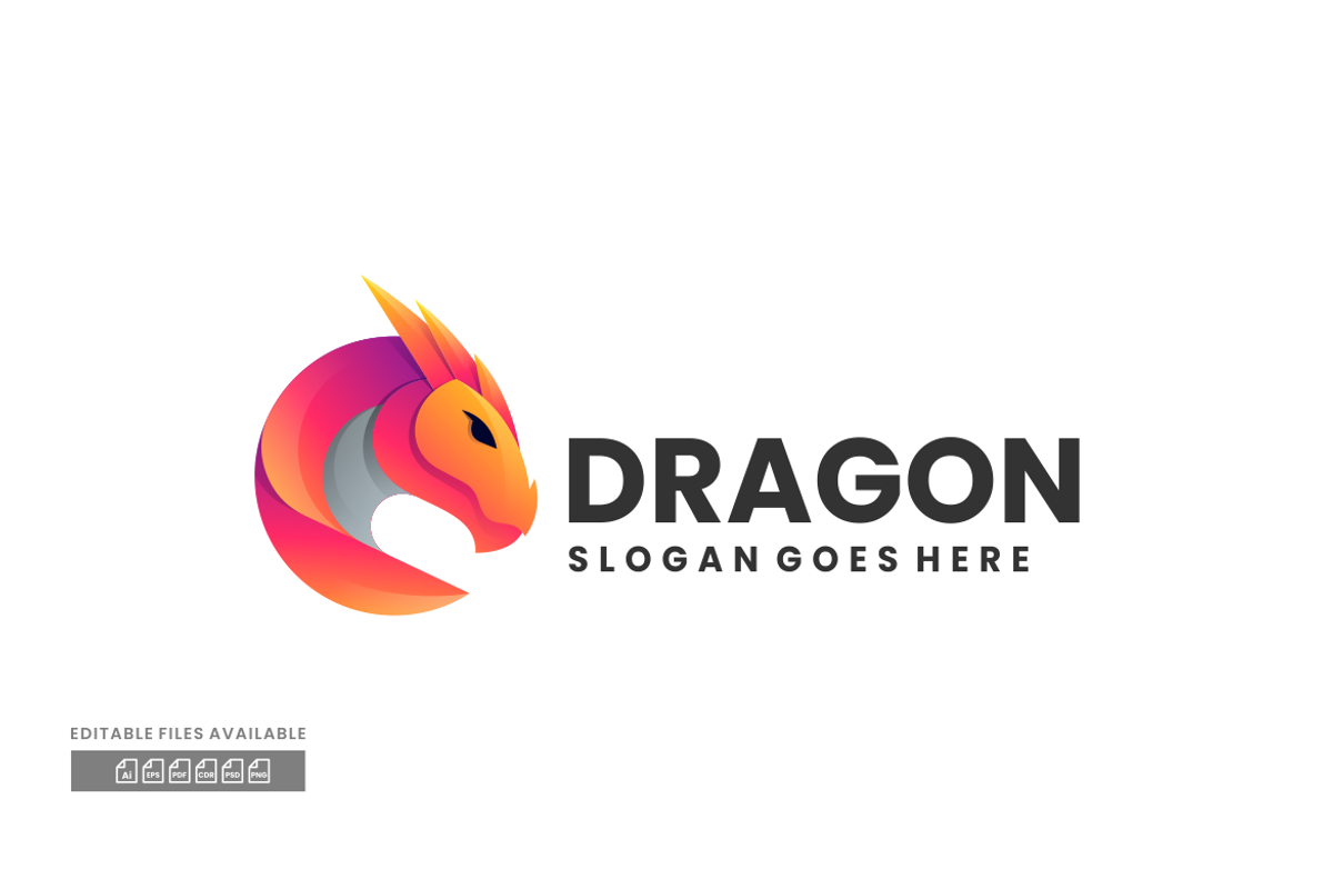 Dragon Gradient Colorful Logo, a Branding & Logo Template by ivan_artnivora