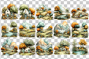 Autumn Landscapes PNG Clipart, a Seasonal Illustration by Nicolle's Colorful Art (Thumbnail 3 of 4)
