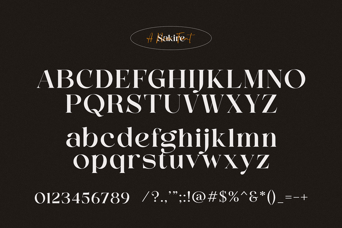 Sakire Elegant Serif Font Typeface, a Serif Font by Graphicxell (Photo 6 of 6)