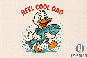 Reel Cool Dad PNG, a Graphic by Designking