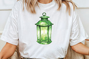 Green Christmas Sublimation Clipart, an Illustration by CraftArtStudio (Thumbnail 4 of 6)