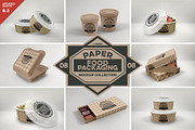 VOL.8 Food Box Packaging Mockups, a Cups & Container Mockup by INCDesign (Thumbnail 1 of 27)