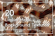 20 Liquid Metal Background Textures, a Texture Graphic by Textures & Backgrounds (Thumbnail 1 of 21)