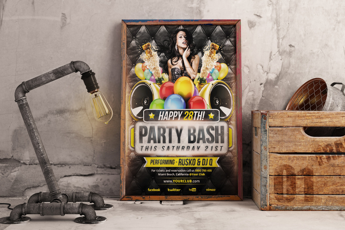 Birthday - Flyer / Poster, a Flyer Template by VectorMedia (Photo 8 of 8)