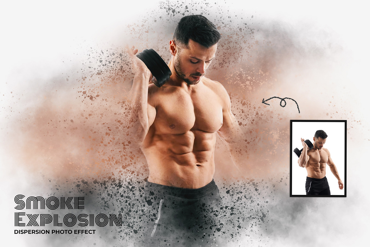 Explosion Dispersion Photo Effect, a Brushes & More by zahidhossainalif (Photo 4 of 5)