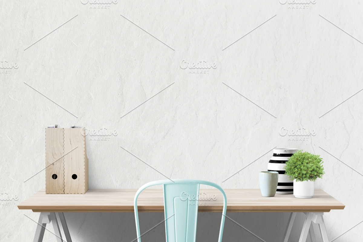 computer mockup | desk mockup bundle, a Mac Mockup by PinkJellyfish (Photo 5 of 8)
