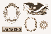 Antique Graphic Elements Brushes, a Brush Add-On by Blue Line Design (Thumbnail 2 of 8)