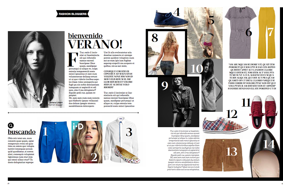 Fashion magazine template, a Magazine Template by Cristian Villegas Studio (Photo 8 of 20)