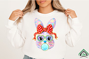 Yarn Crochet Easter Bunny Coquette, an Illustration by Craft Nest (Thumbnail 2 of 4)