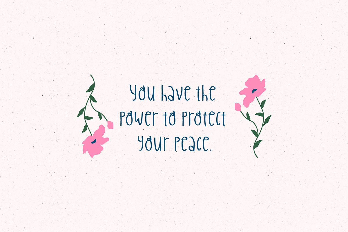 Quirky Handwritten Font Cute Flowers, a Handwritten Font by Kaya Fonts (Photo 14 of 32)