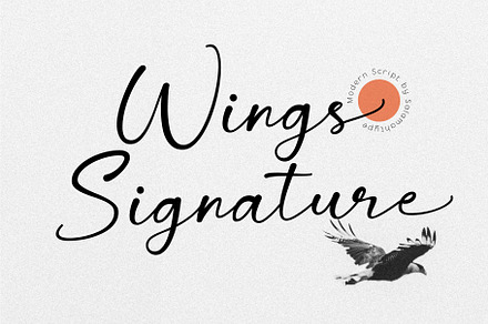 Wing Signature - Elegant Script