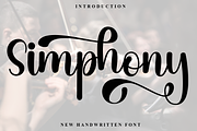 01 Simphony, a Handwritten Font by InermediaSTUDIO (Thumbnail 1 of 8)