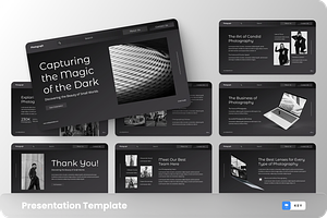 Photography Keynote Template, a Presentation Template by GraphauseProject
