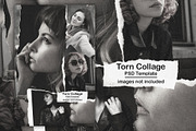 Torn Collage PSD Template, a Layer Style Add-On by iHemalaya (Thumbnail 1 of 3)