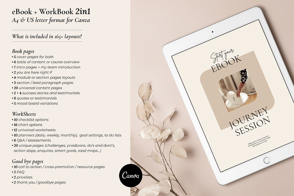 4 in 1 Course Creator Bundle CANVA, a Magazine Template by Mirazz (Photo 4 of 50)