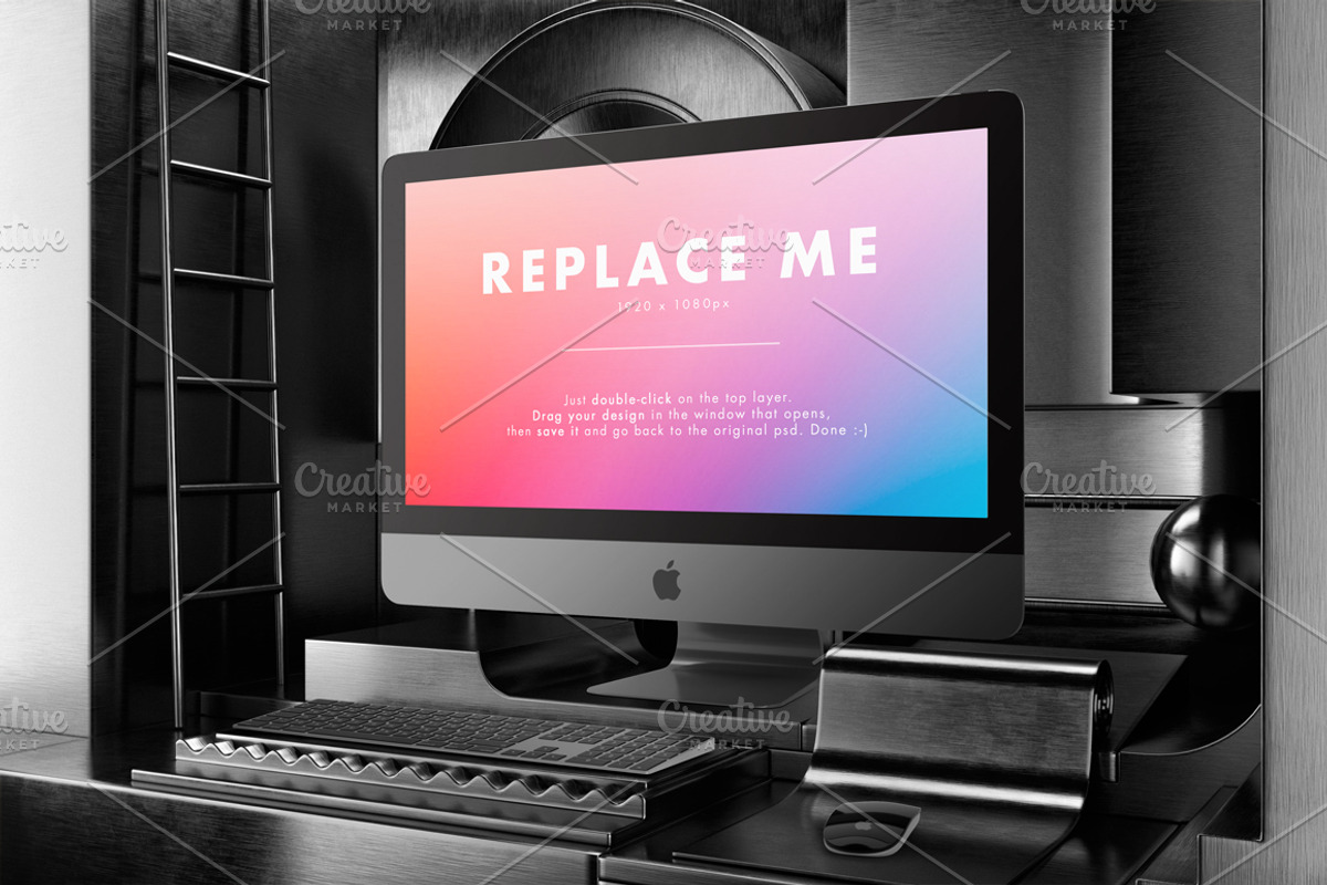 iMac Creative Mockups Set, a Mac Mockup by As Good As Possible (Photo 10 of 16)