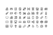 50 Communication Icons, an Outline Icon by Side Project (Thumbnail 4 of 9)