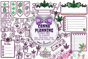 Cannabis Digital Planner - Png Pack