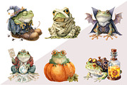 Halloween Frog Clipart, an Illustration by Design Market (Thumbnail 4 of 6)
