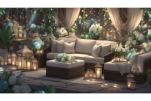 This patio is cozy, featuring, an Abstract Photo by ZinetroN