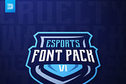 Esports Font Pack Vol 1 | DaseDesign, a Font by backinthedase (Thumbnail 1 of 7)