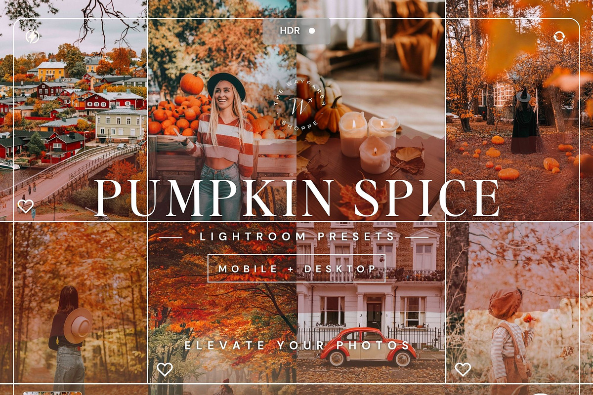 15 Autumnal Lightroom Presets, a Preset Add-On by TheWayfarerShoppe (Photo 1 of 8)