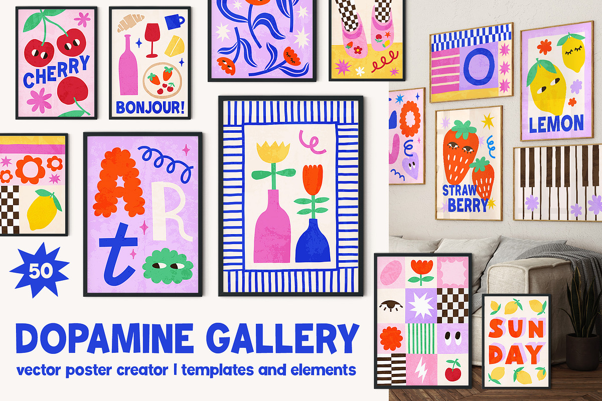 Dopamine Gallery Poster Creator, an Object Graphic by ArtFM (Photo 1 of 16)