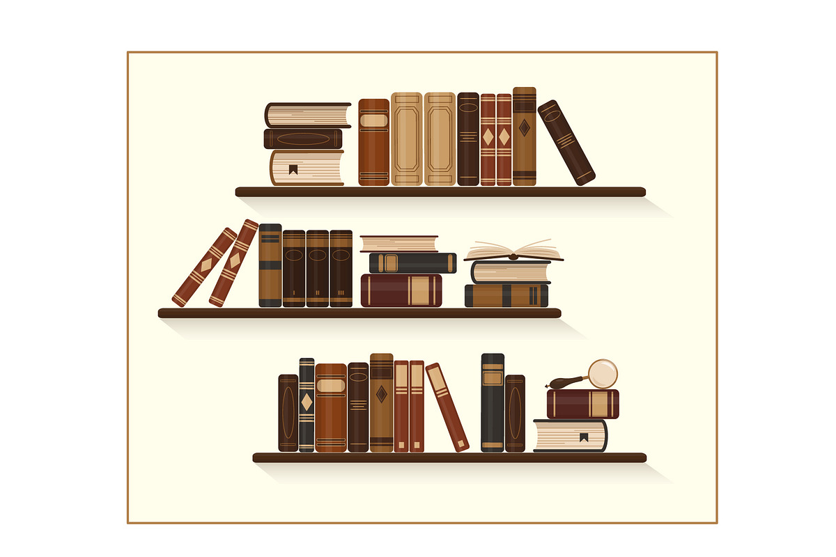 Books vintage collection, an Education Illustration by Elena Istomina (Photo 6 of 8)