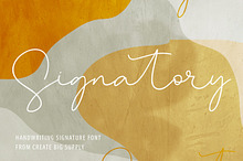 Signatory Handwriting Signature Font