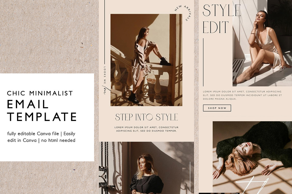 Minimalist Email Marketing Template, an Email Template by KikiBunnyCreative (Photo 1 of 7)
