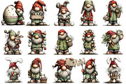 Whimsical Easter Gnome Clipart, an Illustration by OK Design (Thumbnail 6 of 6)