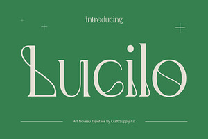 Lucilo Art Noveau Font