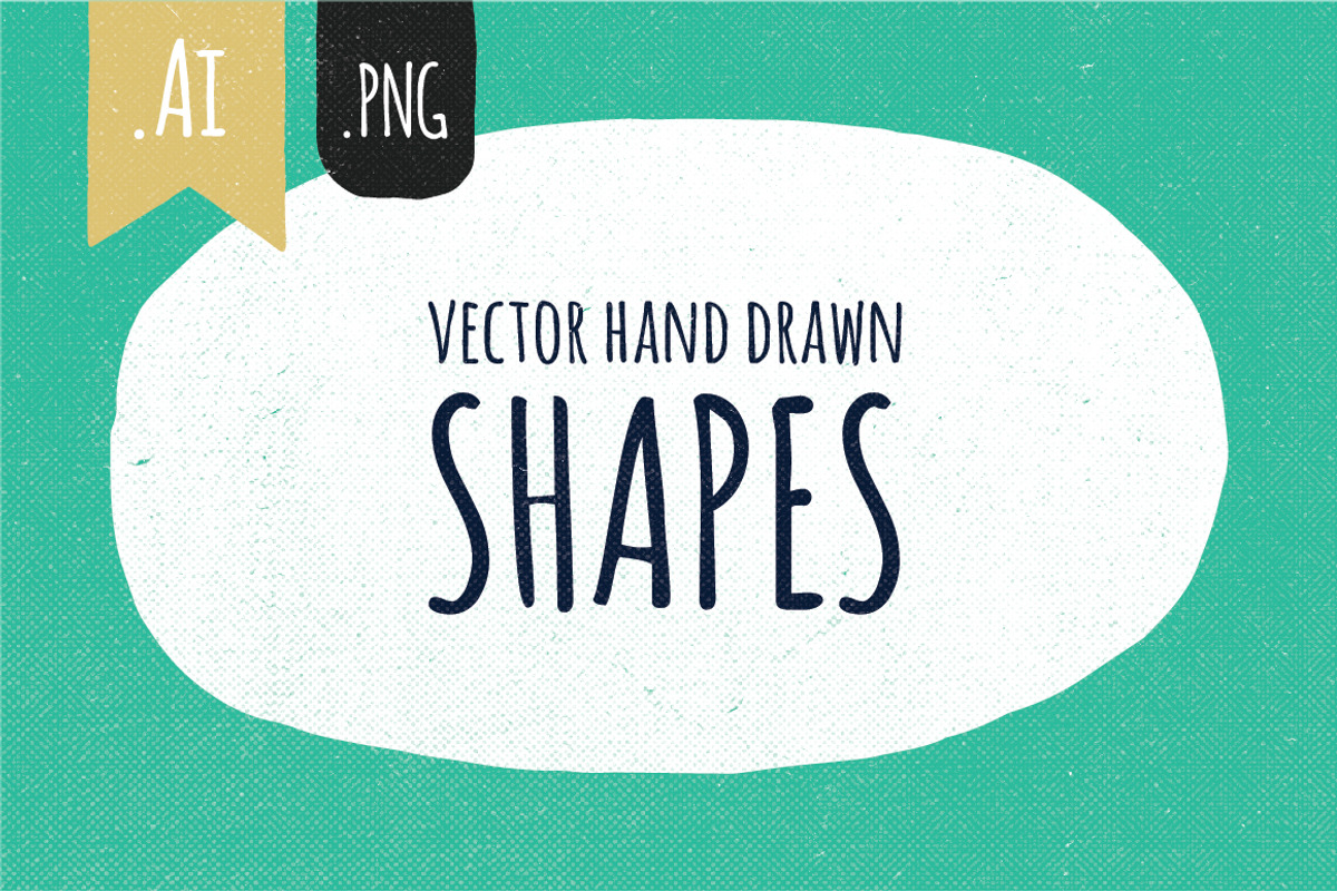 Hand drawn vector shapes
