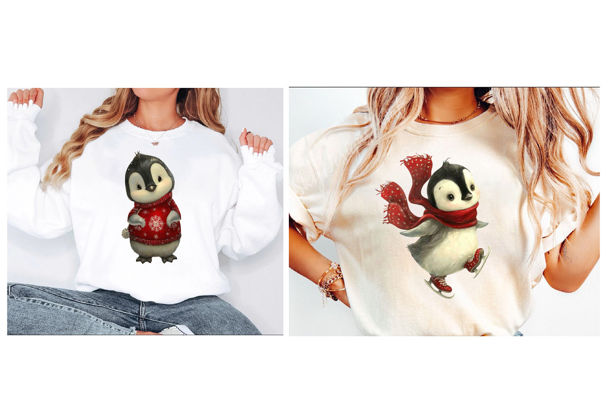 Christmas Penguin Clipart, an Illustration by Designworld (Photo 3 of 6)