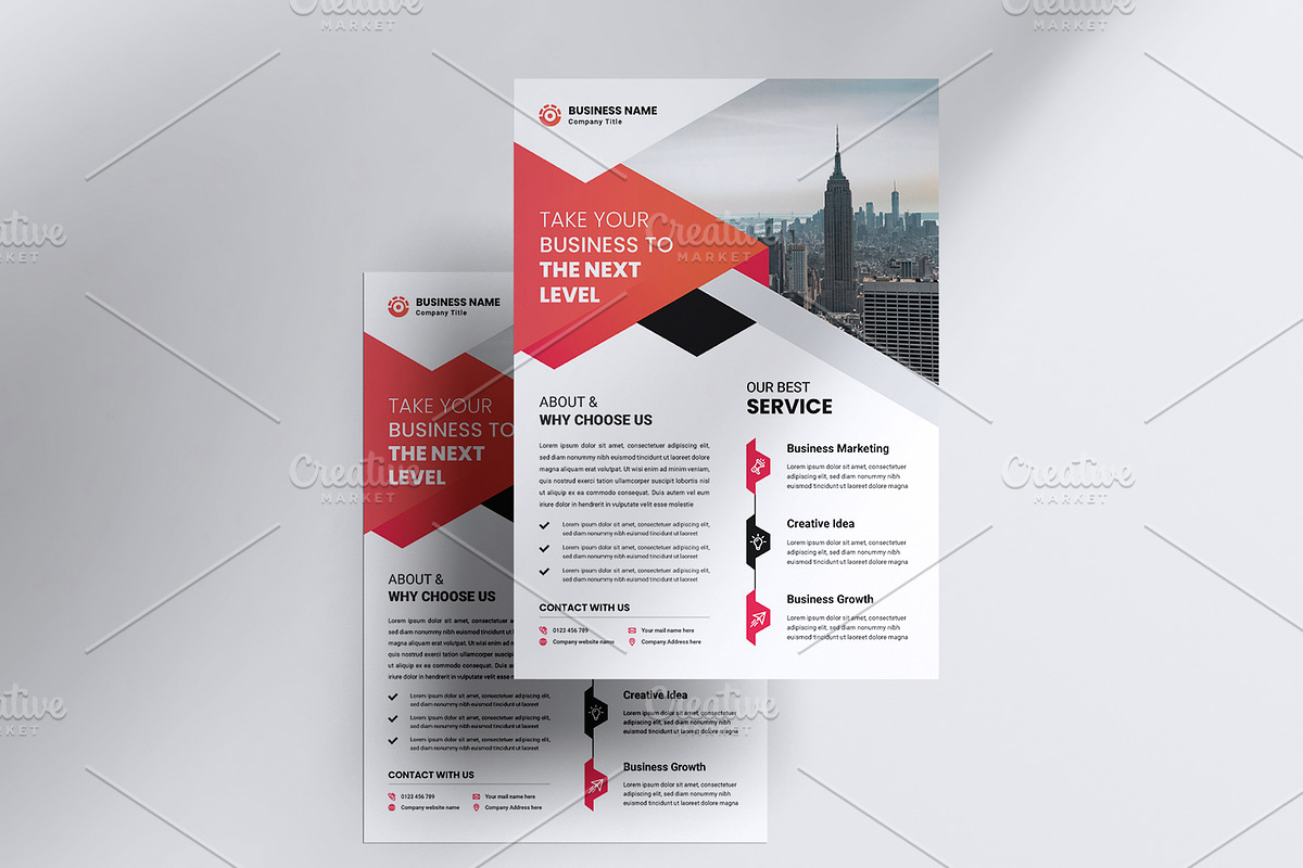 Corporate Business Flyer Template, a Flyer Template by workclan24 (Photo 4 of 5)