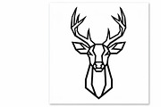 deer head wall mount silhouette, an Illustration by Amazin_art (Thumbnail 40 of 51)