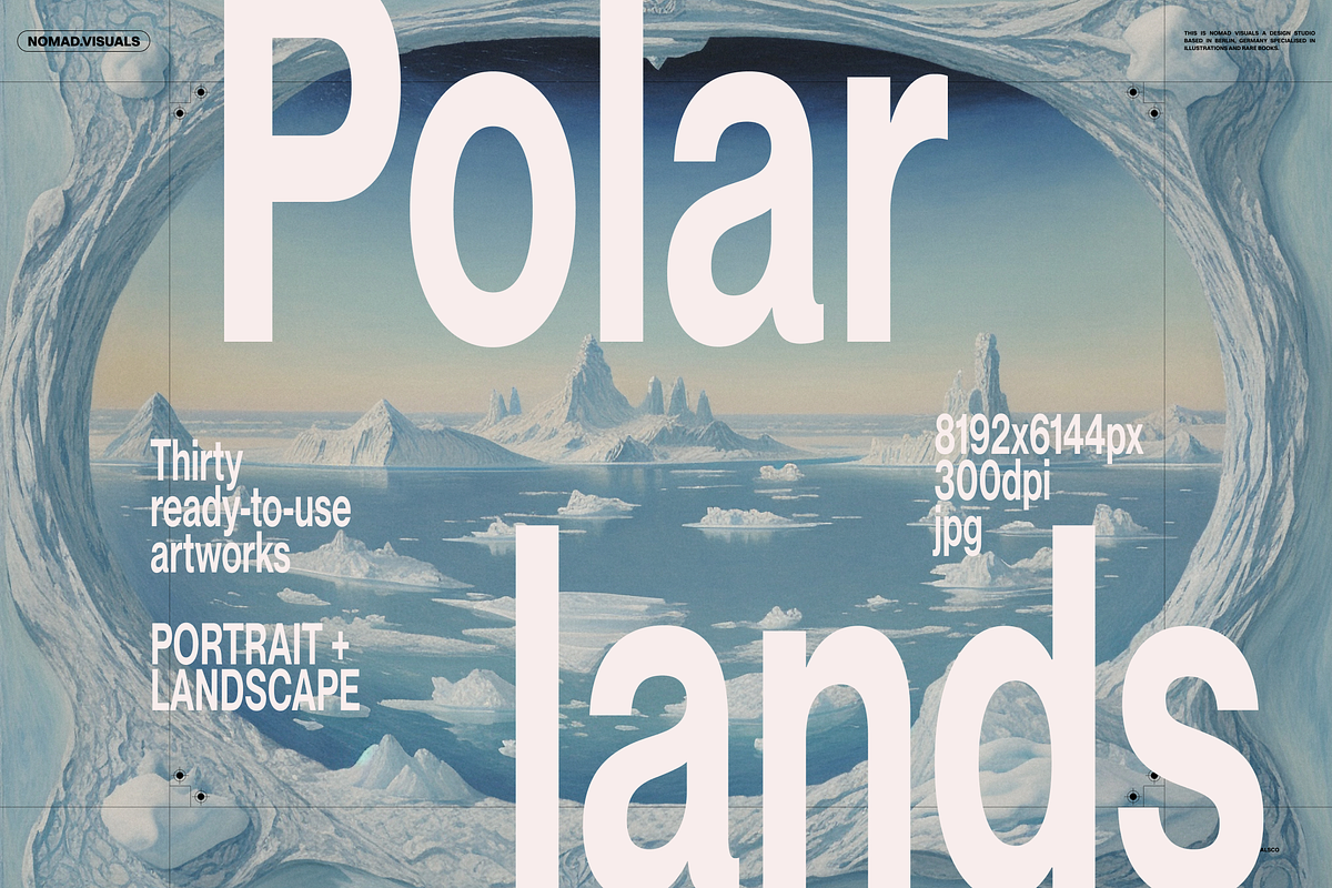 Polar Lands Illustrations, a Background Graphic by Nomad Visuals (Photo 1 of 15)
