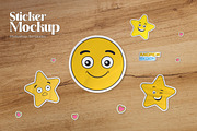 Sticker Mockup, a Product Mockup by Andrew Skoch Design (Thumbnail 6 of 6)