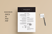 Pack Resume and Card Template / M, a Resume Template by Showy68 Template (Thumbnail 3 of 8)