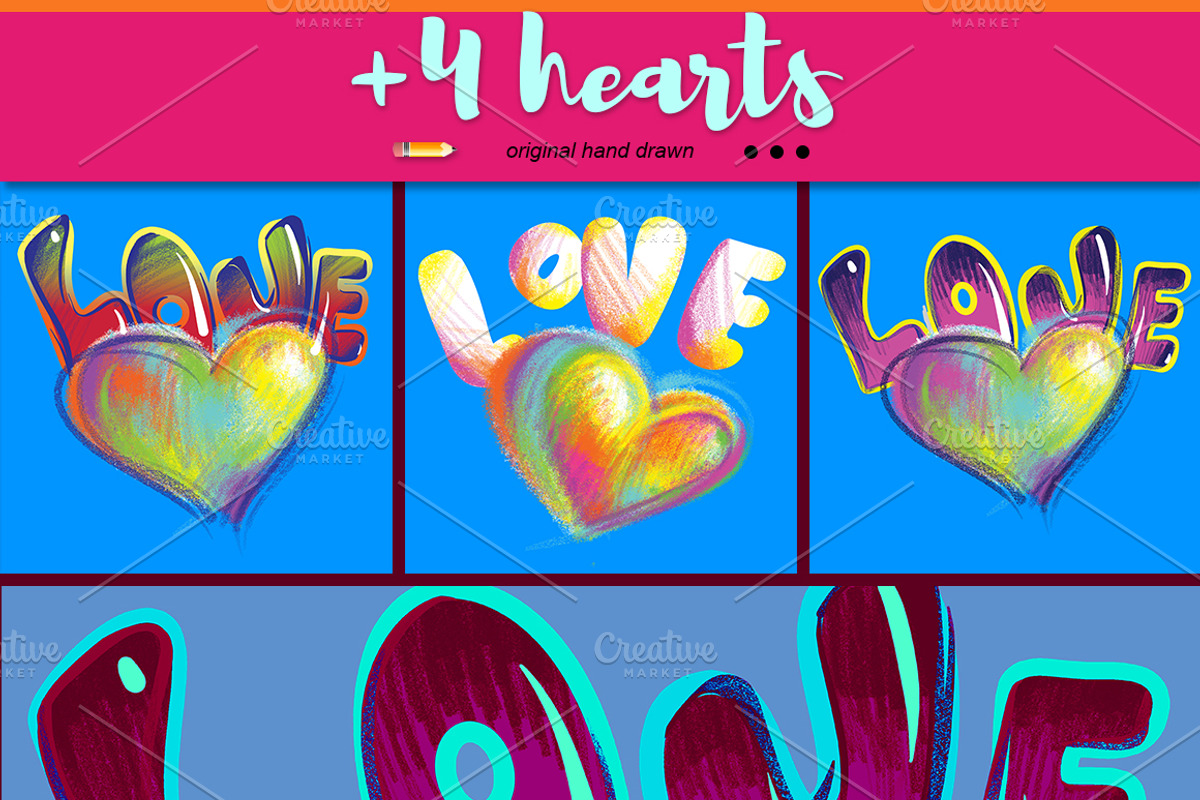Hearts, Valentine's day, a Decorative Illustration by Allween (Photo 7 of 7)