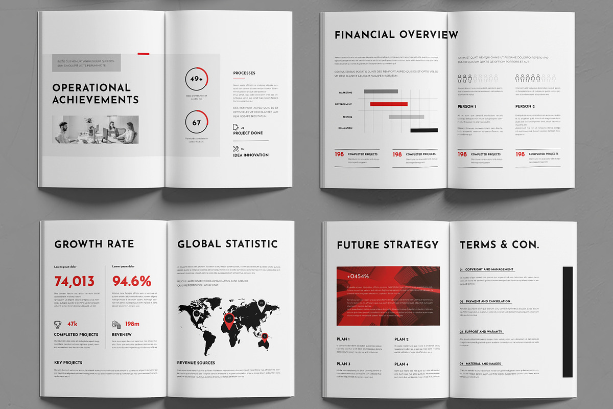 Annual Report Layout, a Brochure Template by MightyDesign (Photo 3 of 6)