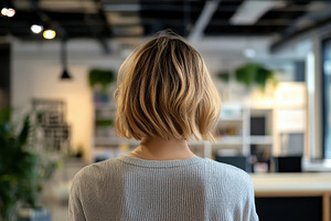 Back view of woman engaging, a Photo by Pavel_design