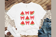 Coquette Watermelon Bows Summer PNG, an Illustration by Sublimation Artist (Thumbnail 7 of 9)