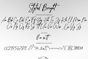 Styled Bright - Handwritten Font