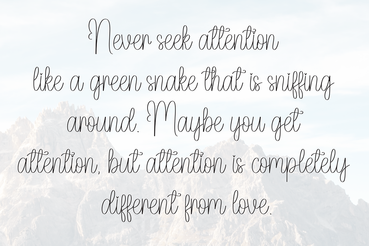 Beauty | Script Font preview 6